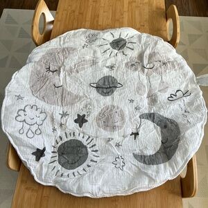 Pottery Barn Skye Moon & Stars Muslin Travel Play Mat